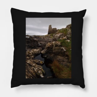 Dunure Castle and Rock Pool Pillow