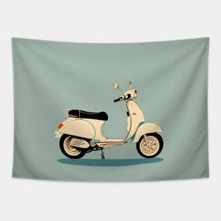 90s nostalgia Timeless Elegance Vintage Scooter Drawing Tapestry