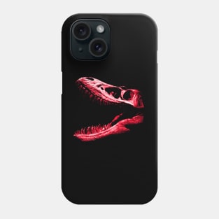 Dinosaur Skull Red Phone Case