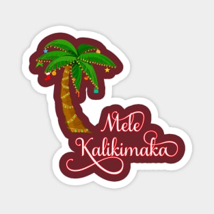 Mele Kalikimaka Hawaiian Christmas Magnet