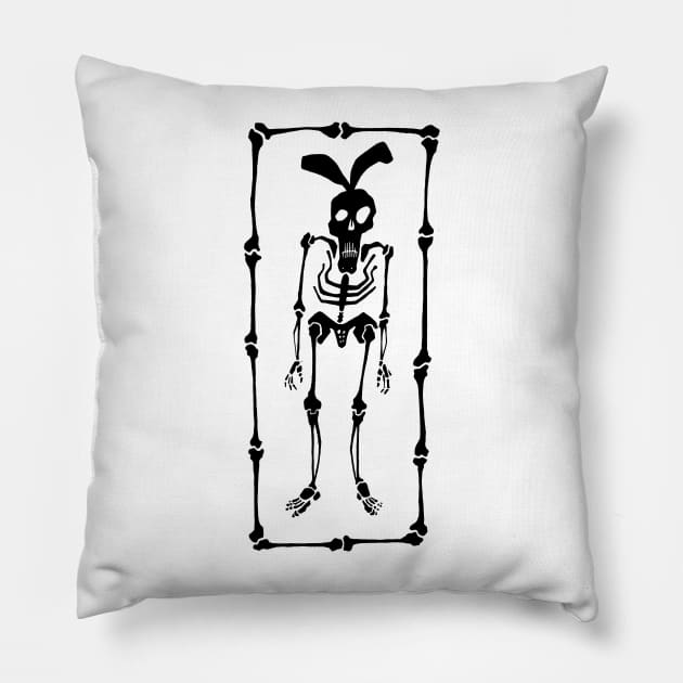 Skeleton Pillow by Homeliker