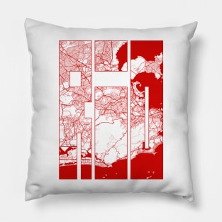 Rio de Janeiro, Brazil City Map Typography - Oriental Pillow