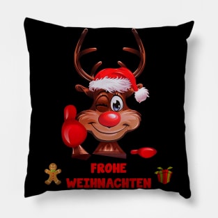 FROHE WEIHNACHTEN Pillow