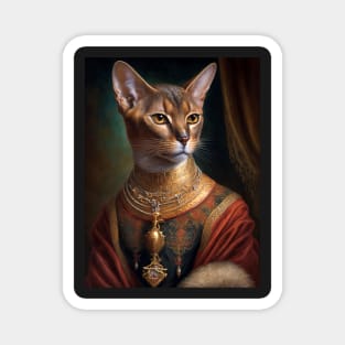 Royal Portrait of an Abyssinian Cat Magnet