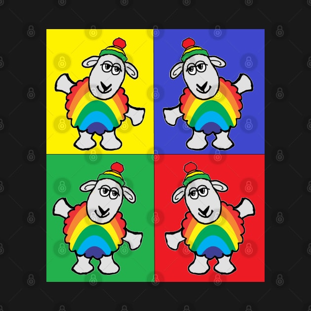 Sheep,Tattoo,rainbow,pop 2 by LowEndGraphics by LowEndGraphics