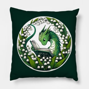 Reading Dragon Pillow