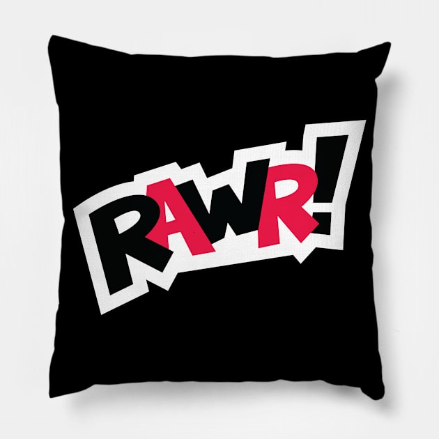 RAWR! Pillow by rarpoint