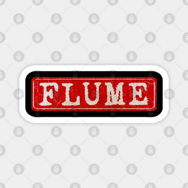 vintage retro plate Flume Magnet by GXg.Smx