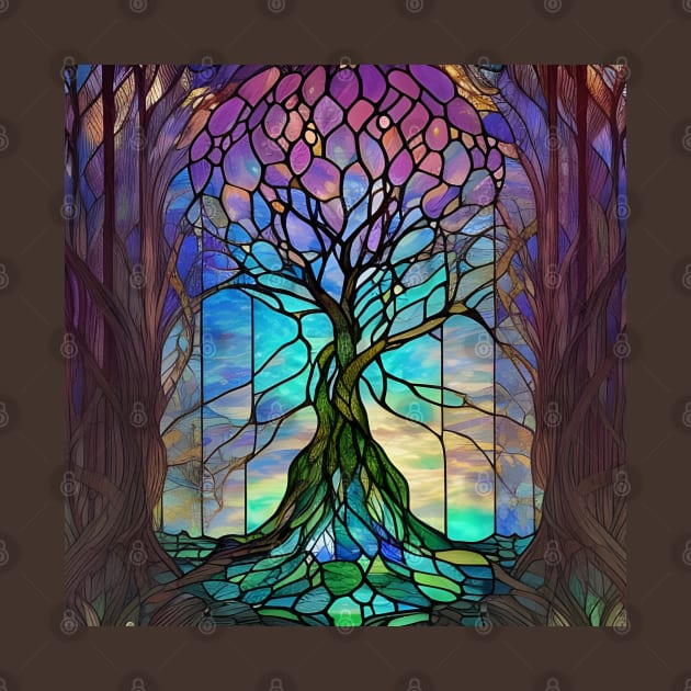 Stained Glass Tree by Chance Two Designs