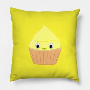 Cute Cartoon Lemon Cupcake Pillow