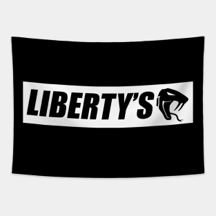 Liberty's white banner Tapestry