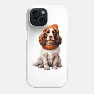 Winter English Springer Spaniel Dog Phone Case