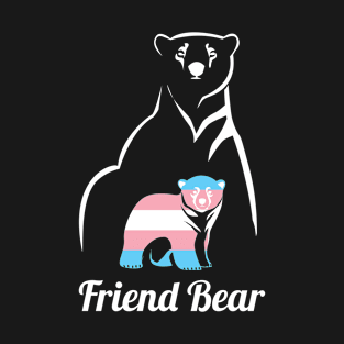 Friend Bear LGBTQ T-Shirt Trans Child Gift T-Shirt