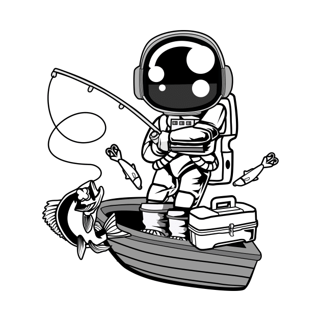 Astronaut Fisherman by ArtisticParadigms