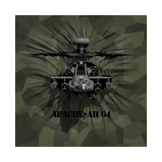 Apache AH 64 by David Penfound Artworks