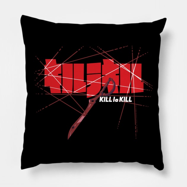 Kill la Kill: Life Fibers (Dark) Pillow by DarkPhoeniX