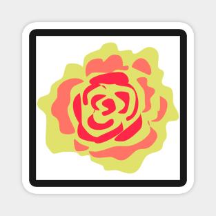 Abstract Christmas Flower Magnet