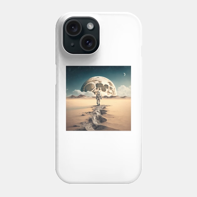 Last Austronaut on the moon Phone Case by TheMadSwede