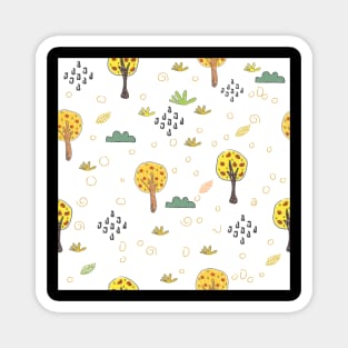 Sweet Fall Pattern Magnet