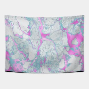 Marble Pattern Aesthetic Purple Blue Teal Tapestry