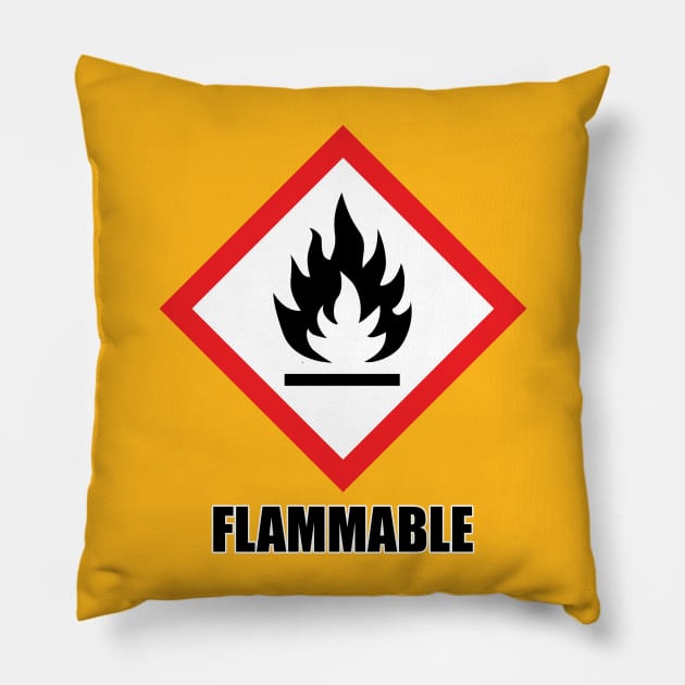 warning: flammable Pillow by toastercide