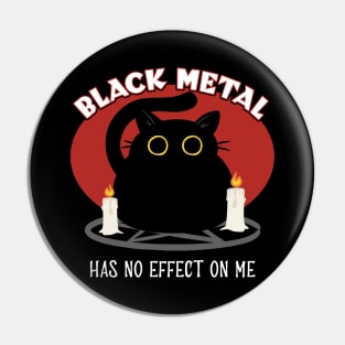 Black Metal Cat Pin