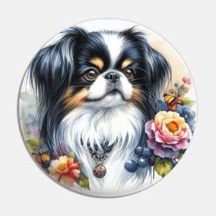 Japanese Chin Dog Pin