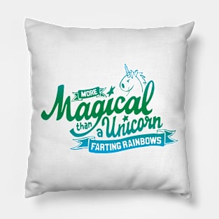 Unicorn Magic - Green Pillow