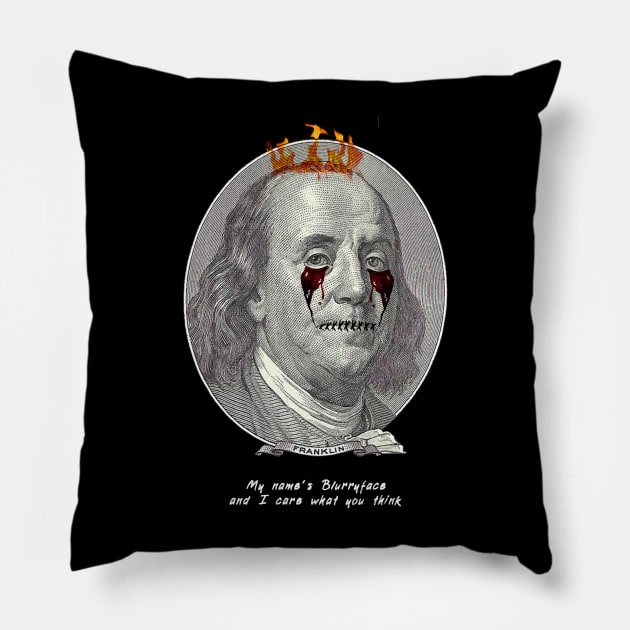 Benjamin Franklin Quotes Pillow by SATUELEVEN