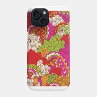 Abstract Floral Neck Gator Colorful Floral Abstract Phone Case