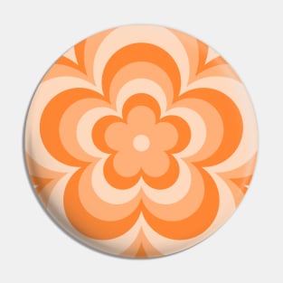 Orange Latte Flower Pin