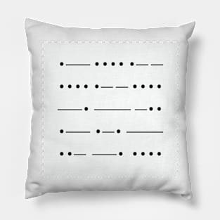 Morze code Pillow