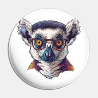 Lively Lemur Look Pin