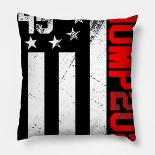 Trump 2020 45 Squared Second America Flag T-Shirt Pillow