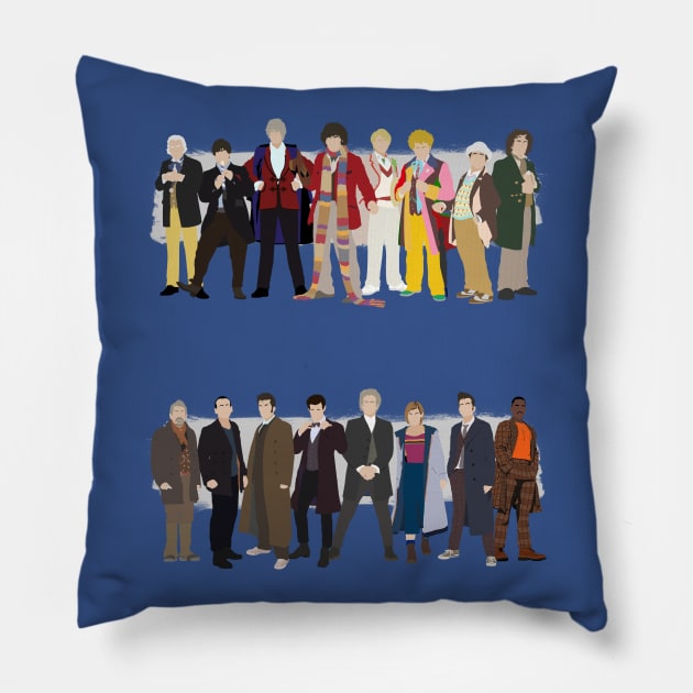 All the Doctors Pillow by MrSaxon101