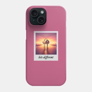 hits different aesthetic Phone Case