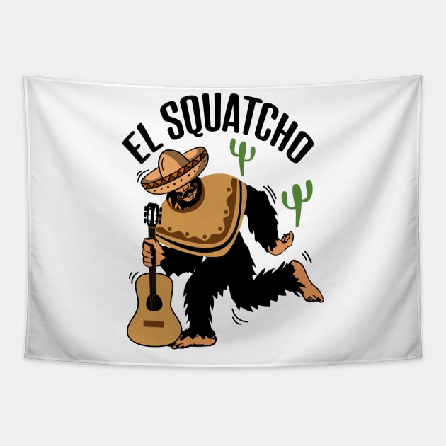 Bigfoot El Squatcho Tapestry by Tesszero