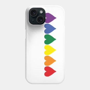 Six Pride Hearts Phone Case