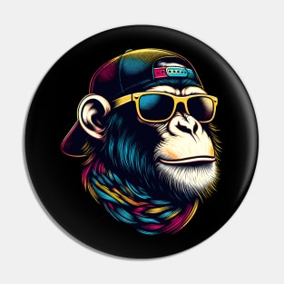 Cool Monkey With Scarf Pin