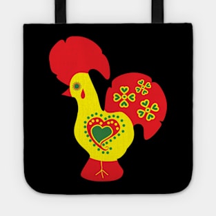 Barcelos Rooster Portuguese Traditional Folk Art Tote