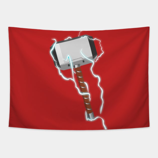 Mjolnir Tapestry by Rohit929