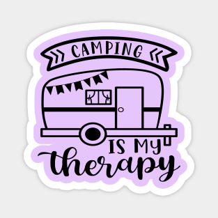 Camping Is My Therapy Camper RV Magnet