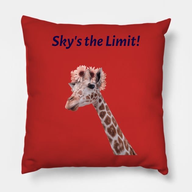 Sky's the limit Pillow by Rc tees