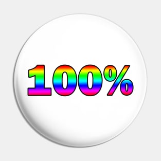 100% Gay Pin