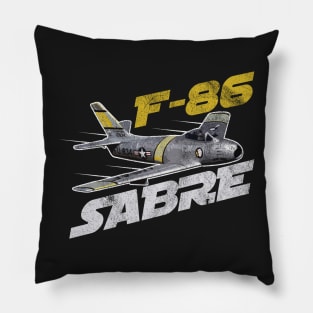 F86 Sabre  Airforce Pilot Gift Modern Warbird Vietnam Korea War Pillow