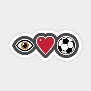 I Love Soccer Magnet