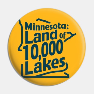 Minnesota Land of 10,000 Lakes Pin