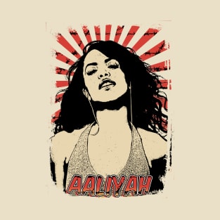 Aaliyah 80s Retro Vintage Aesthetic T-Shirt