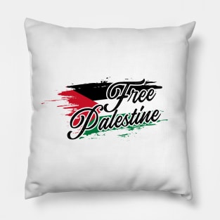 Free Palestine Support Palestine Pillow