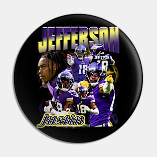 Justin Jefferson Collage Pin